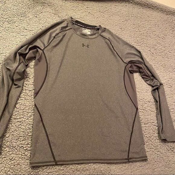 Under Armour Grey Compression Shirt Sz 2XL - Picture 3 of 10